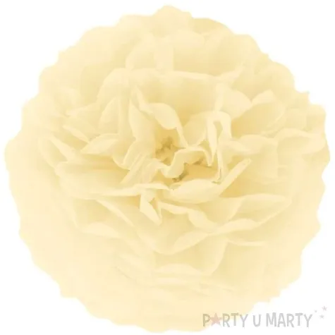 pompon bibulowy classic kremowy partypal 15 cm