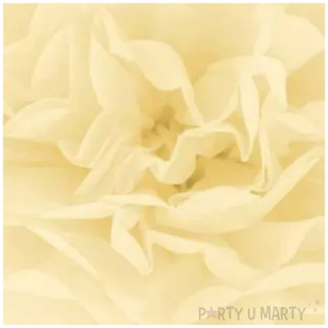 pompon bibulowy classic kremowy partypal 15 cm
