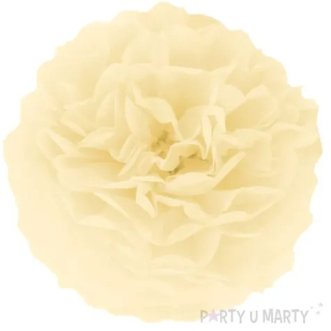 pompon bibulowy classic kremowy partypal 25 cm
