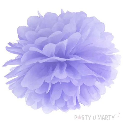 pompon bibulowy classic liliowy jasny 25 cm