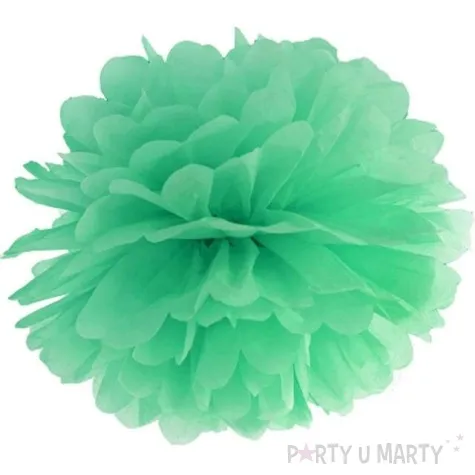 pompon bibulowy classic mietowy partydeco 35 cm