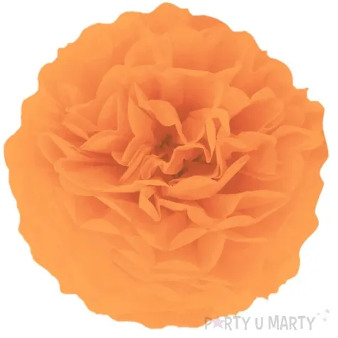 pompon bibulowy classic pomaranczowy partypal 25 cm