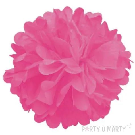 pompon bibulowy classic rozowy 25 cm