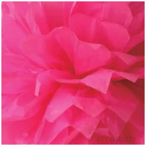 pompon bibulowy classic rozowy arpex 42 5 cm