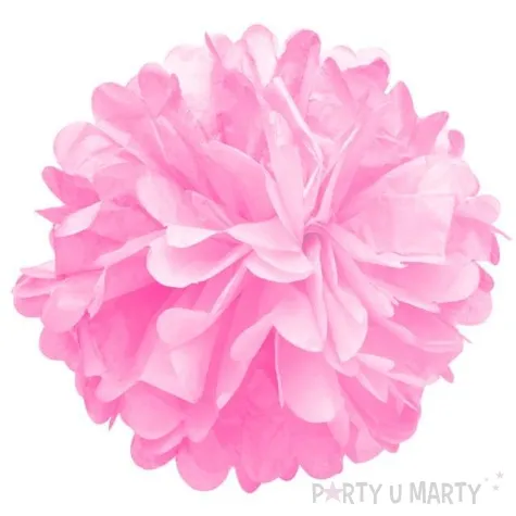 pompon bibulowy classic rozowy jasny 25 cm