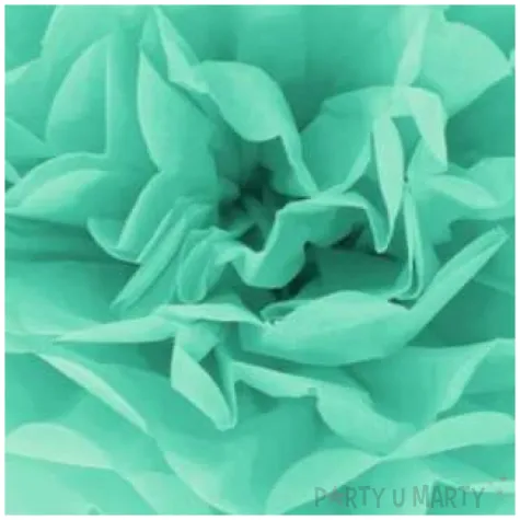 pompon bibulowy classic turkusowy partypal 15 cm