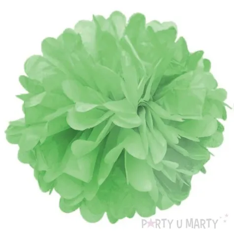pompon bibulowy classic zielony 25 cm