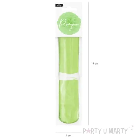 pompon bibulowy classic zielony partypal 15 cm