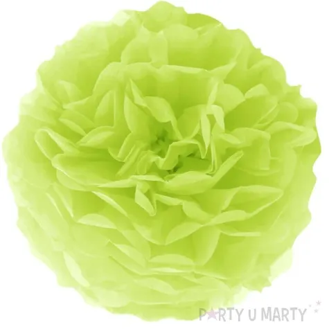 pompon bibulowy classic zielony partypal 35 cm