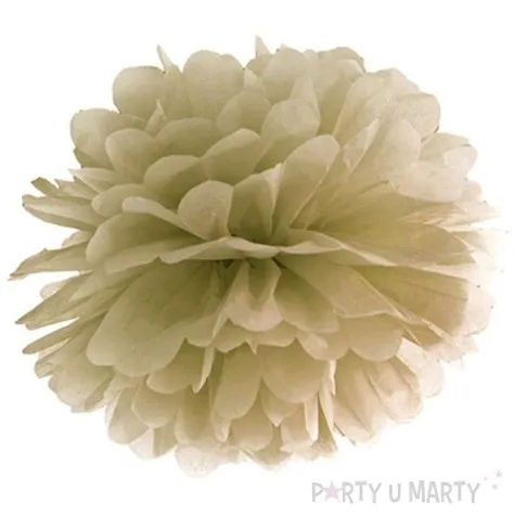 pompon bibulowy classic zloty partydeco 35 cm