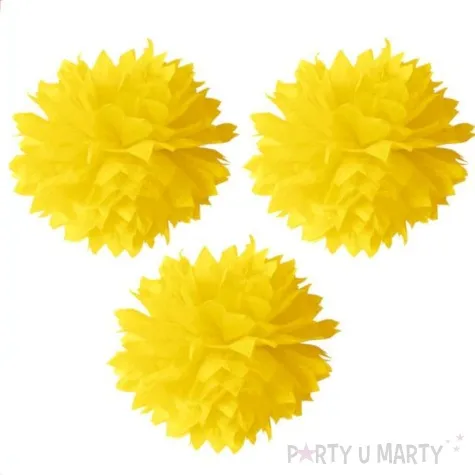 pompon bibulowy classic zolty arpex 23 45 cm 3 szt