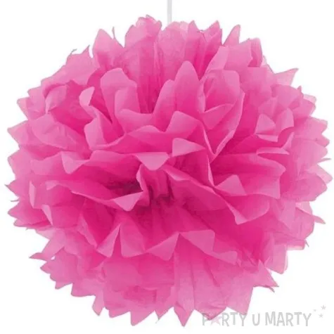 pompon bibulowy rozowy 40 cm
