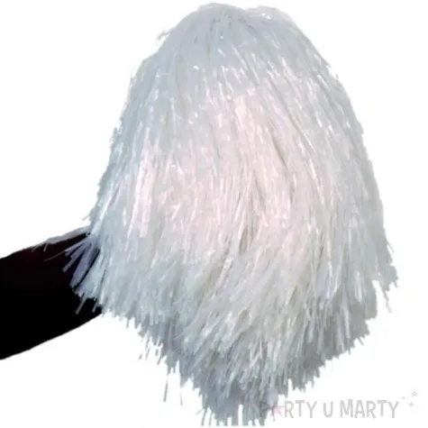 pompon czirliderka bialy partytino 29 cm