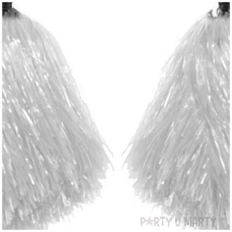 pompon czirliderka bialy partytino 40 cm 2 szt