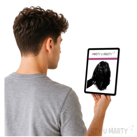 pompon czirliderka czarny partytino 36 cm