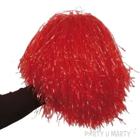 pompon czirliderka czerwony partytino 30 cm 2 szt
