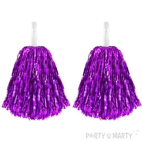 pompon czirliderka fioletowy partypal 38 cm 2 szt