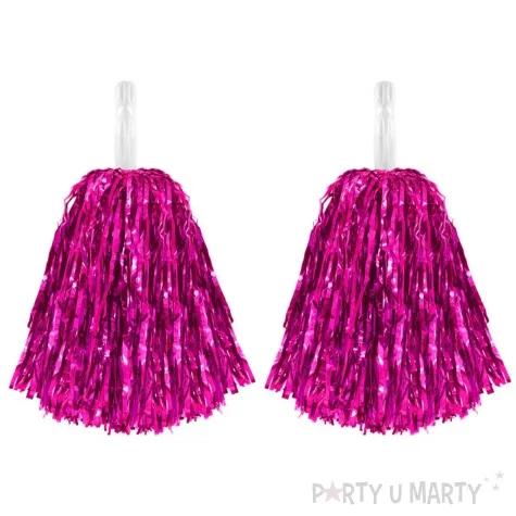 pompon czirliderka rozowy ciemny partypal 38 cm 2 szt