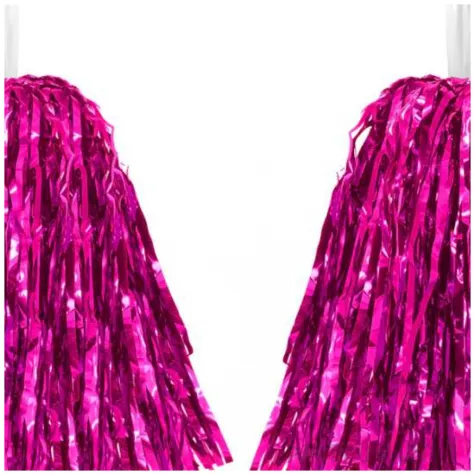 pompon czirliderka rozowy ciemny partypal 38 cm 2 szt