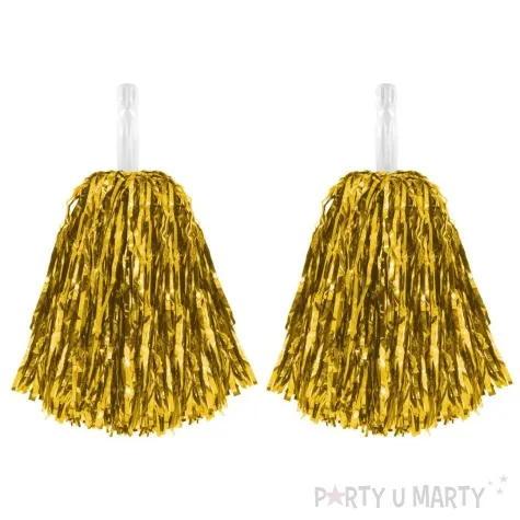 pompon czirliderka zloty partypal 38 cm 2 szt