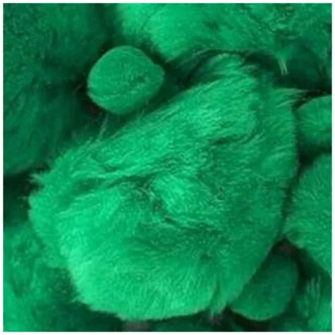 pompony pluszowe akrylowe zielone titanum 10 50 mm 45 szt