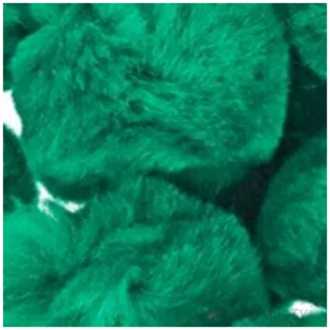 pompony pluszowe akrylowe zielone titanum 20 35 mm 24 szt