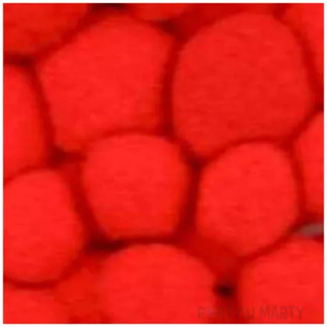 pompony pluszowe classic czerwone jasne titanum 12 45 mm 80 szt