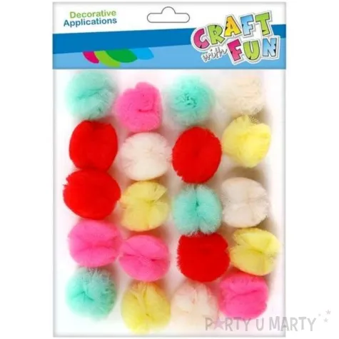 pompony pluszowe classic mix titanum 22 mm 20 szt