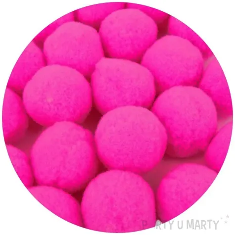 pompony pluszowe classic rozowe aliga 15 50 mm 80 szt