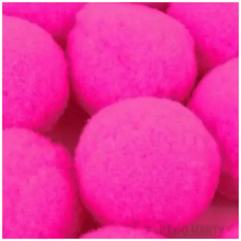 pompony pluszowe classic rozowe aliga 15 50 mm 80 szt