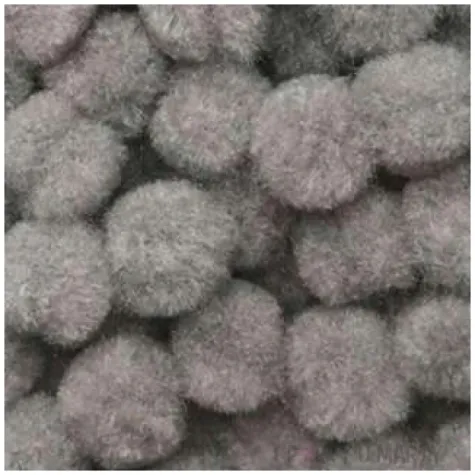 pompony pluszowe classic szare aliga 10 mm 120 szt