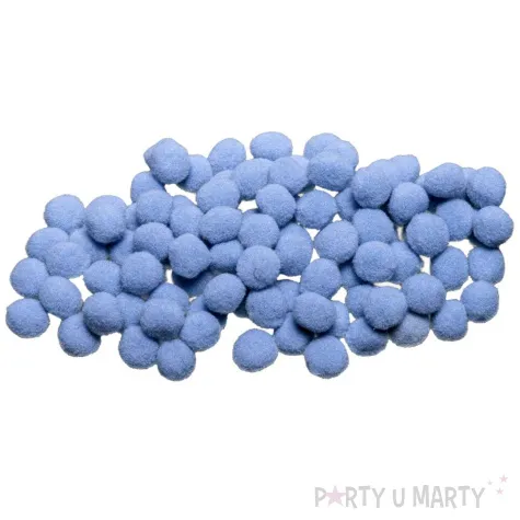 pompony pluszowe poliestrowe szary brewis 10 mm 100 szt
