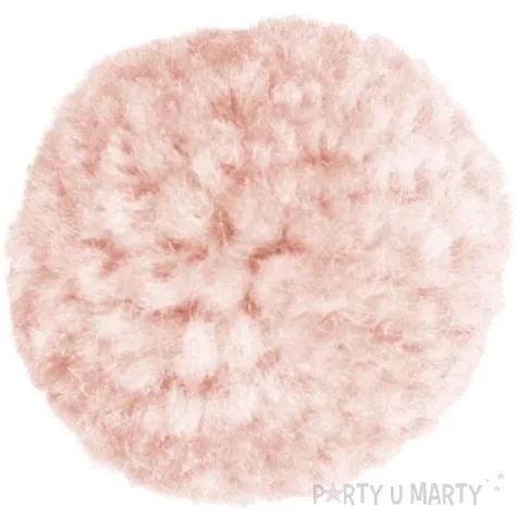 pompony pluszowe wloczkowe rozowe jasne titanum 30 mm 6 szt