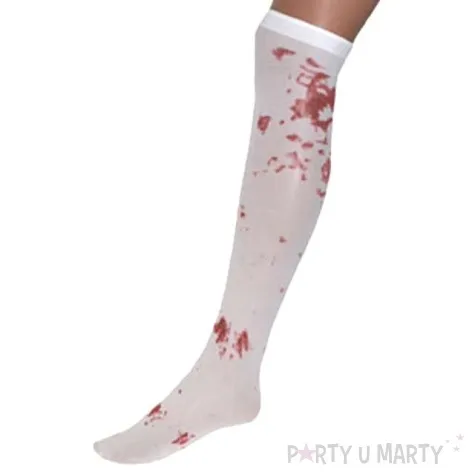 ponczochy krawe slady funny fashion