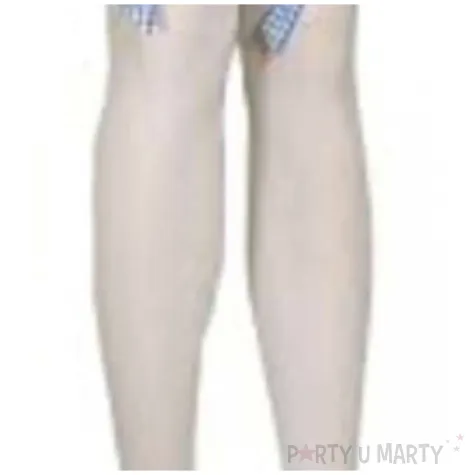 ponczochy party niebieskie kokardki biale boland rozm uniw