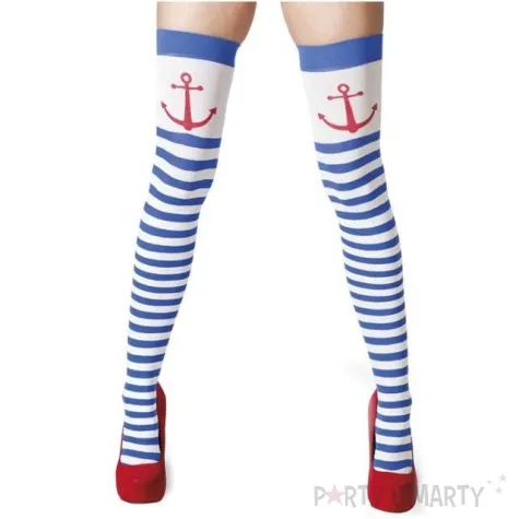 ponczochy party pasy marynarskie mix boland