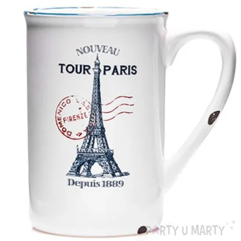 porcelanowy kubek retro paris