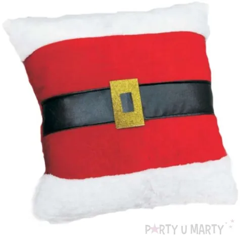 poszewka na poduszke pas mikolaja czerwona kraszek 36 x 36 cm