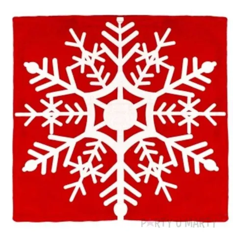 poszewka na poduszke swiateczna sniezynka kraszek rozm 36x36 cm