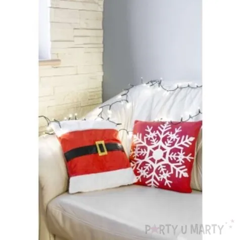 poszewka na poduszke swiateczna sniezynka kraszek rozm 36x36 cm