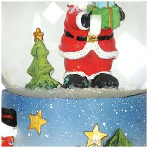 pozytywka sw mikolaj w szklanej kuli guirca 15 cm