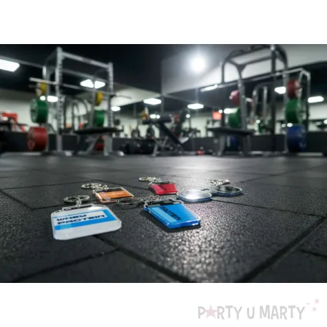 prezent dla chlopaka brelok bialko whey protein silownia niebieski