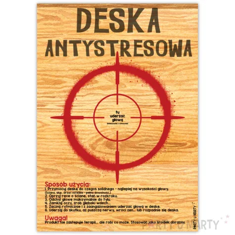 prezent dla choleryka deska antystresowa upominek gadzet dla kogos nerwowego