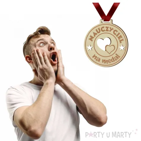 prezent dla nauczyciela na dzien edukacji drewniany medal nauczyciel na medal pamiatka1 7 2 cm