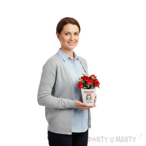 prezent dla nauczyciela na dzien edukacji narodowej doniczka nauczyciel to nie zawod 10 cm