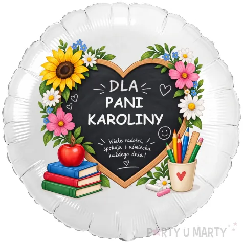 prezent dla nauczyciela wychowawcy na dzien edukacji narodowej balon foliowy z imieniem tablica