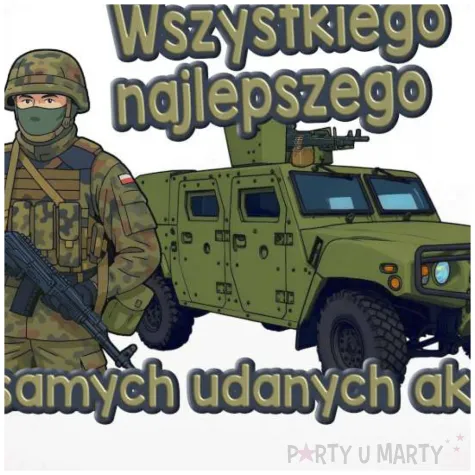 prezent dla zolnierza dekoracja balon foliowy zolnierz medyczny wszystkiego najleps