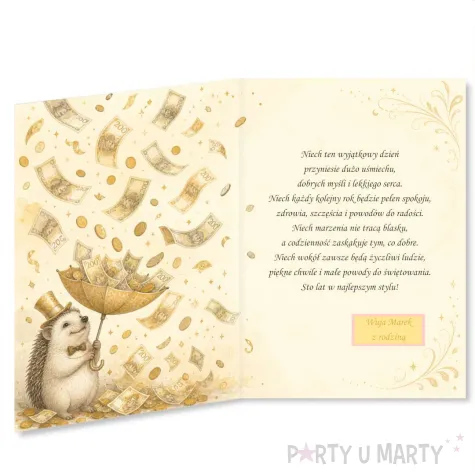 prezent na 18 20 30 40 50 60 70 urodziny kartka okolicznosciowa xl 200 zlotych personalizacja