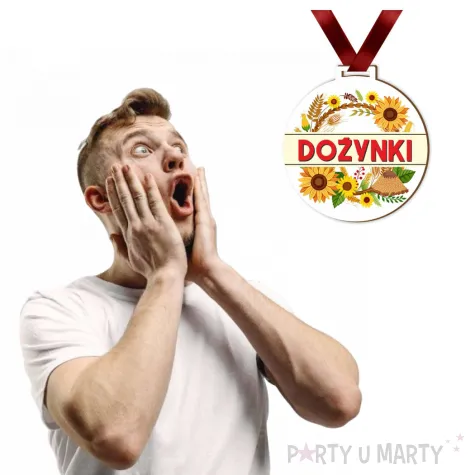 prezent na dozynki gminne upominek nagroda w konkursie medal sloneczniki 7 2 cm
