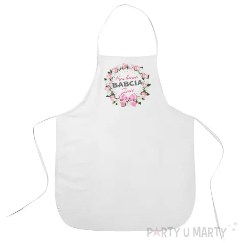 prezent na dzien babci fartuch kucheny z imieniem kochana babcia personalizowany